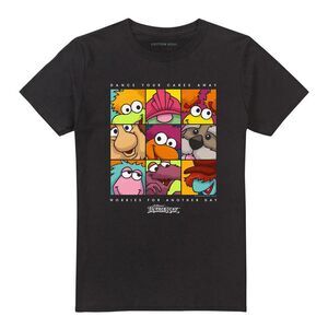 Fraggle Rock Unisex Adult Square T-Shirt / Black